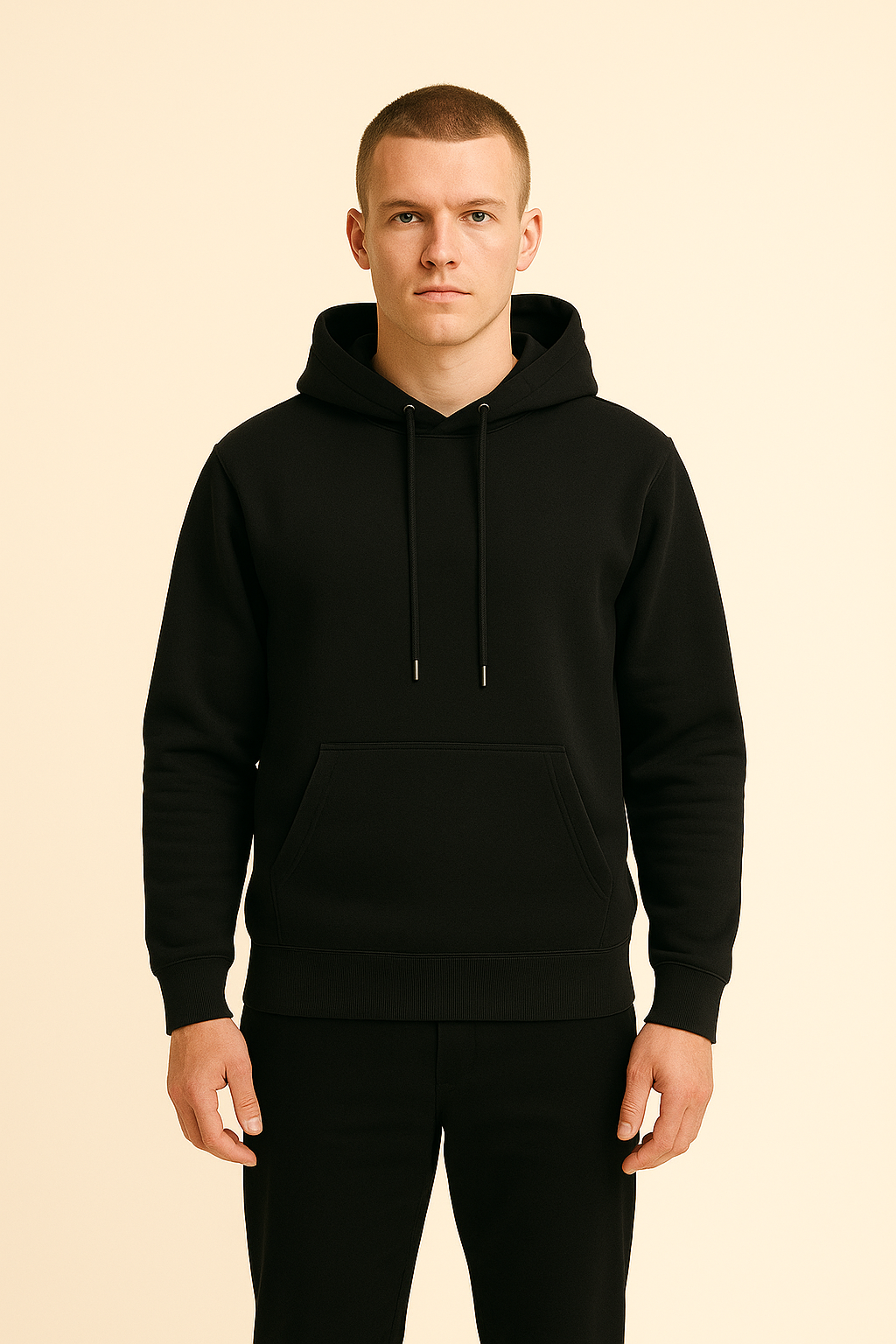 BASIC BLACK - Classic Hoodie