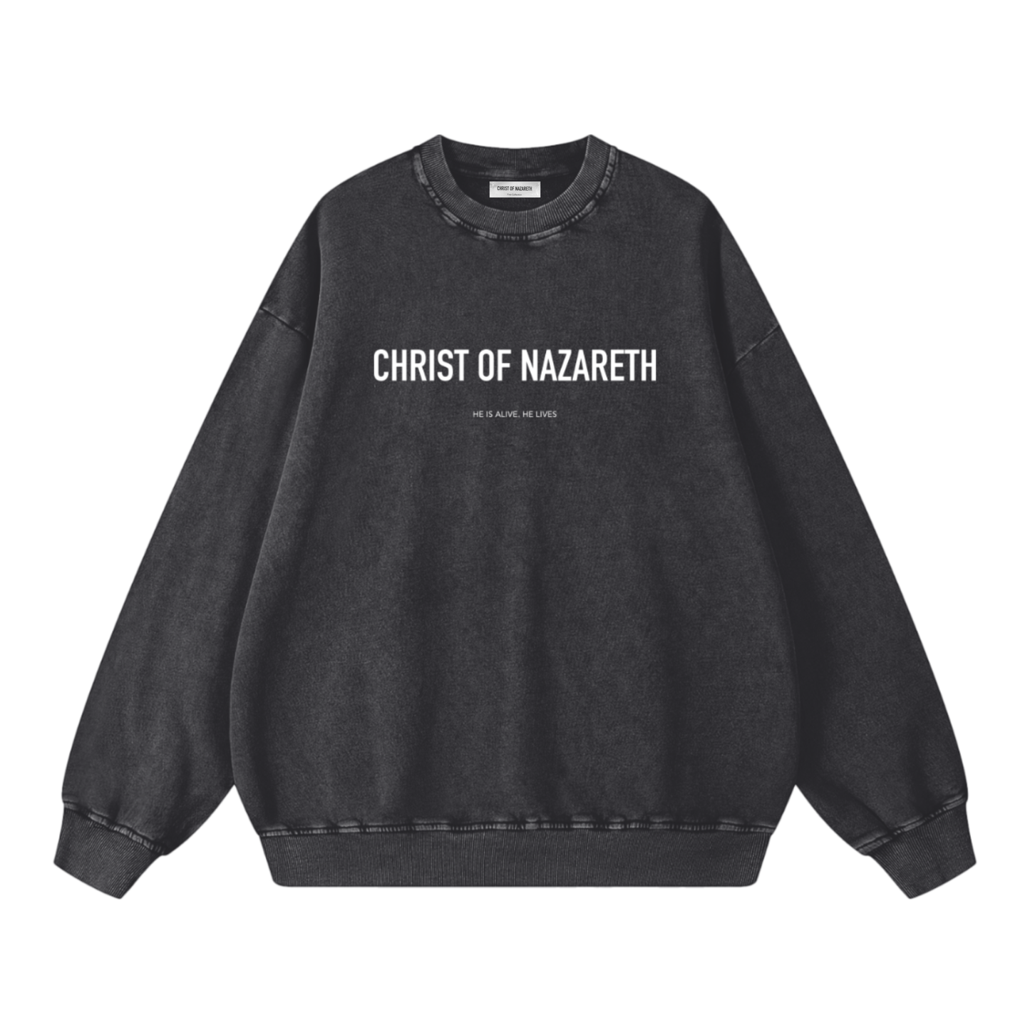 HE IS ALIVE. HE LIVES - Oversize Sweatshirt