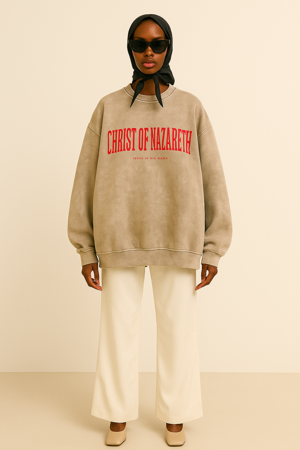 JESUS ​​IS HIS NAME - Oversize Swearshirt - AVAILABLE SOON!