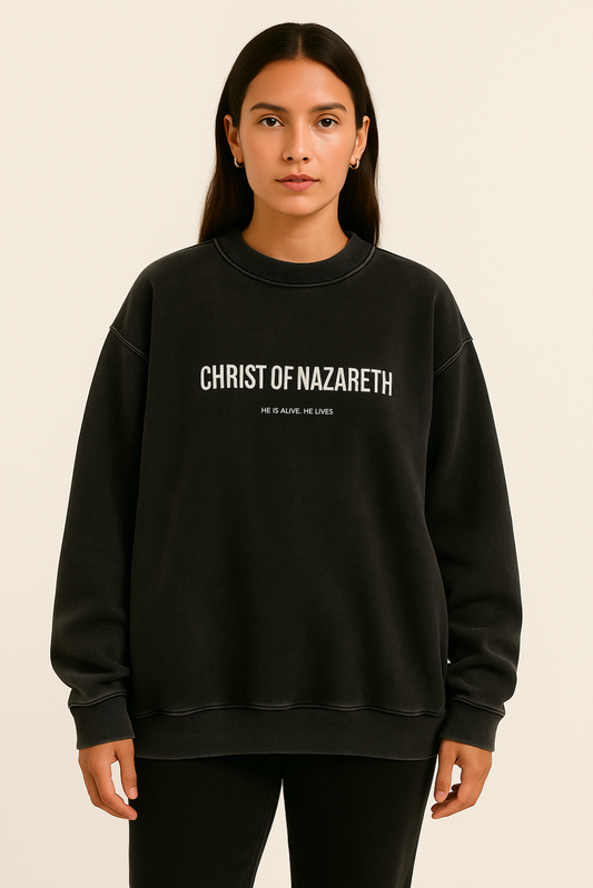 HE IS ALIVE. HE LIVES - Oversize Sweatshirt