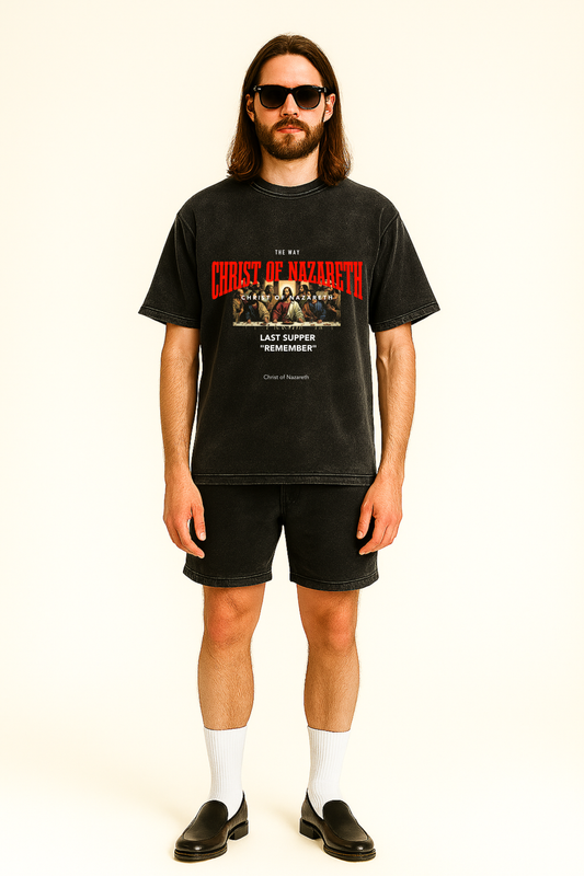 Table of Twelve (Red) - Acid Wash Tee 