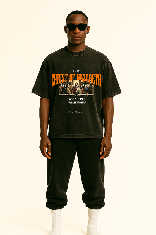 Table of Twelve (Orange) - Acid Wash Tee